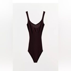 NWT Zara SILK COTTON BODYSUIT